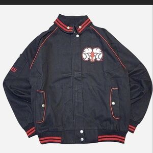 Vintage Black And Red WSSU Varsity Jacket